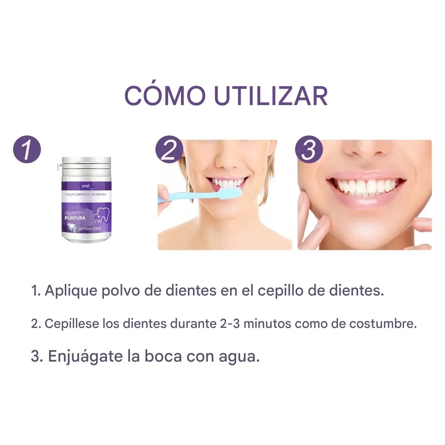 Polvo Blanqueador Premium Para Dientes